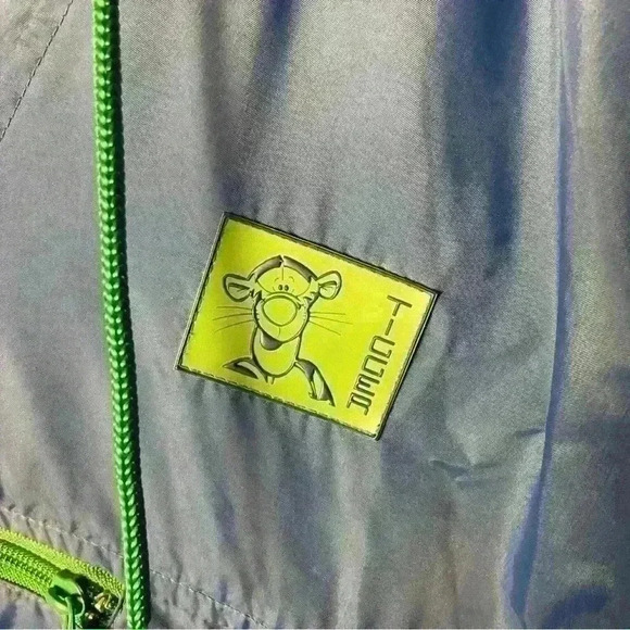 Vintage 90s Disney Tigger Sport Windbreaker Jacket Hooded pullover size L/XL - Picture 6 of 9